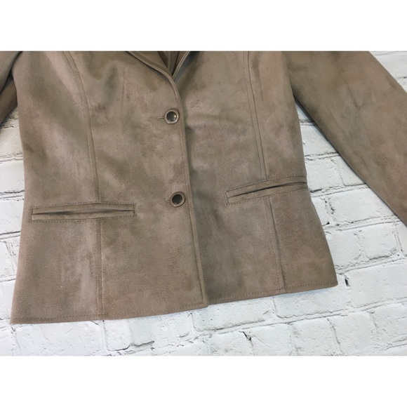 Vintage Armani Collezioni Taupe Suede Jacket - Picture 8 of 15